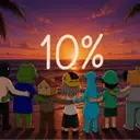 the 10% logo