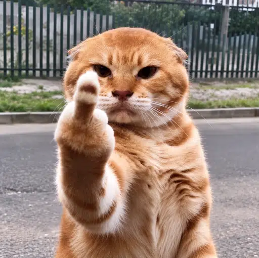 fuck u cat logo
