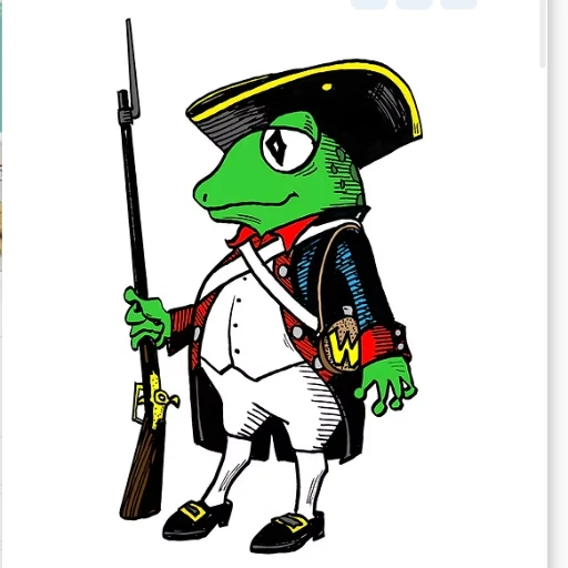 Windham Revolutionary War frog logo