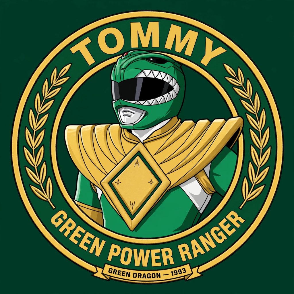 GREEN POWER RANGER logo