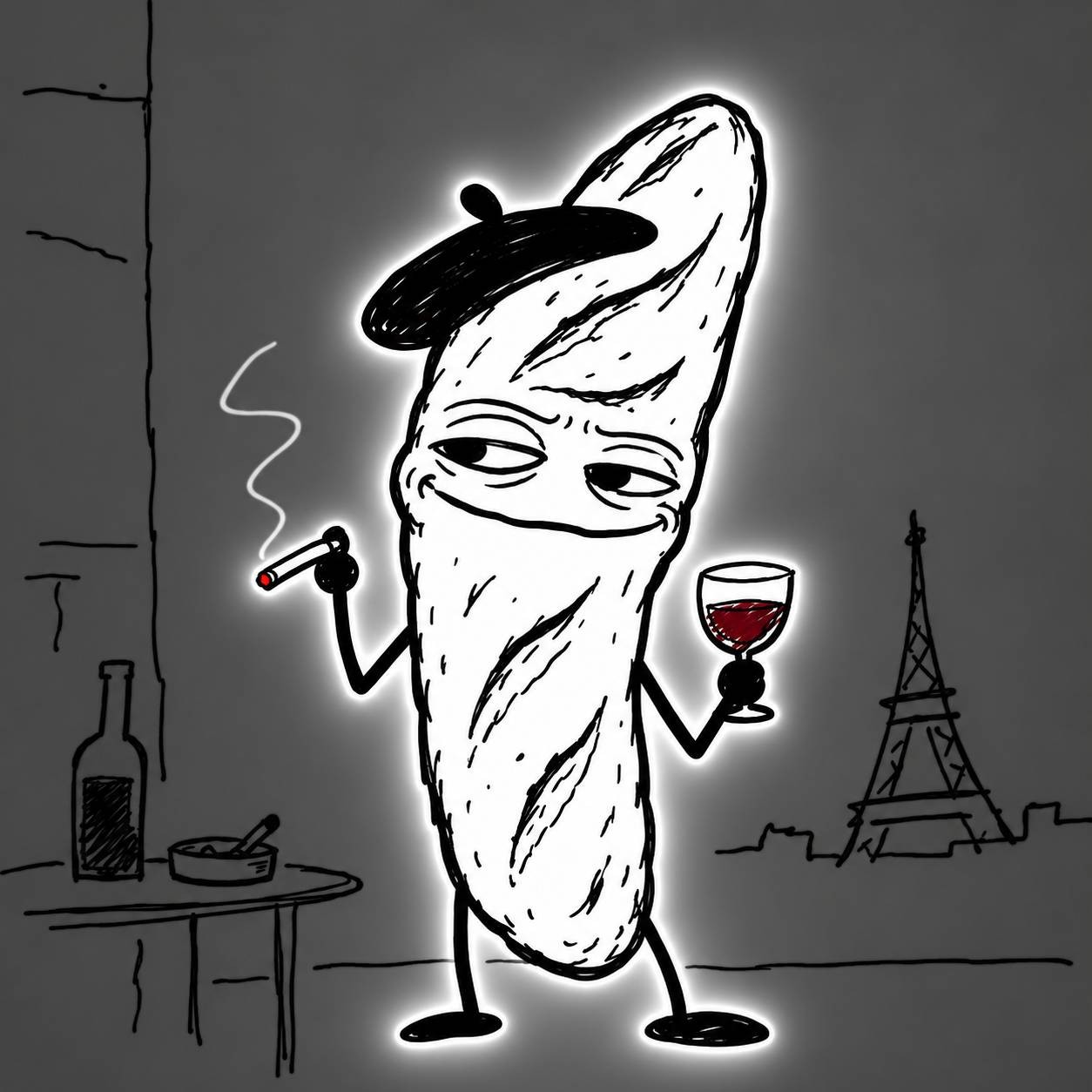 Baguette Face logo