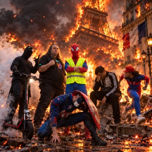 The French Avengers logo