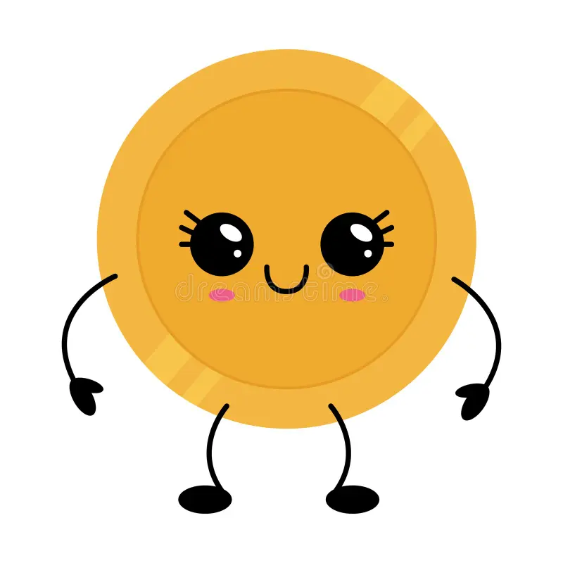 cute coin logo