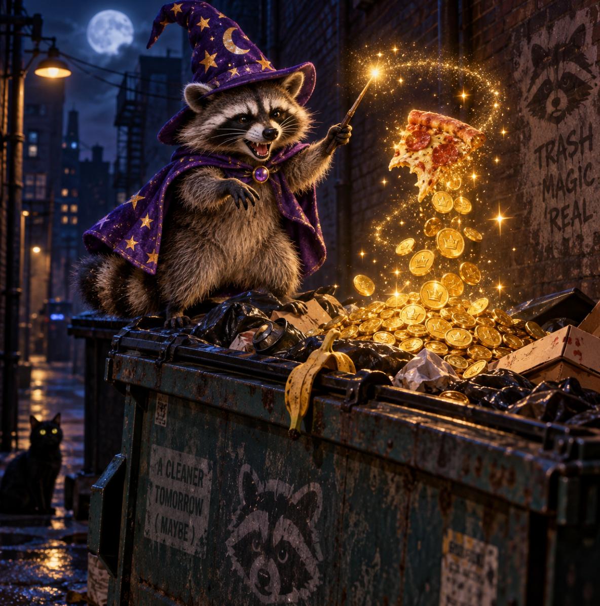 Wizard Racoon logo