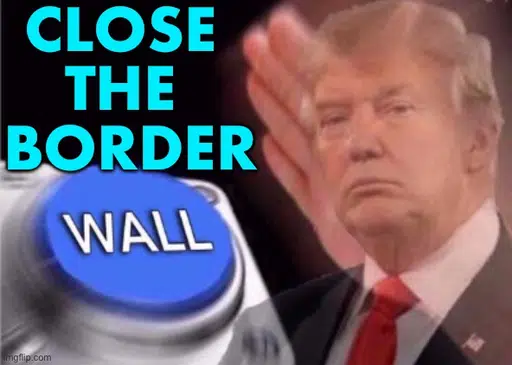 CLOSE THE BORDER logo