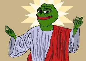 The Meme God logo