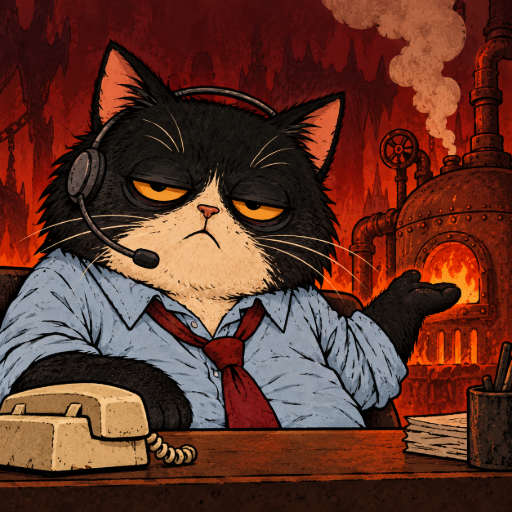 Hell Desk Cat logo