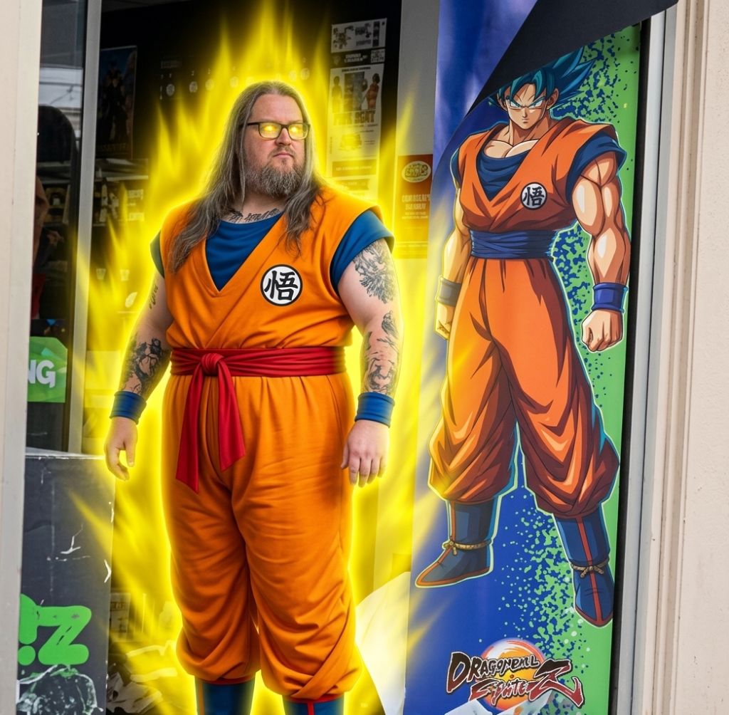  French Goku Hero logo
