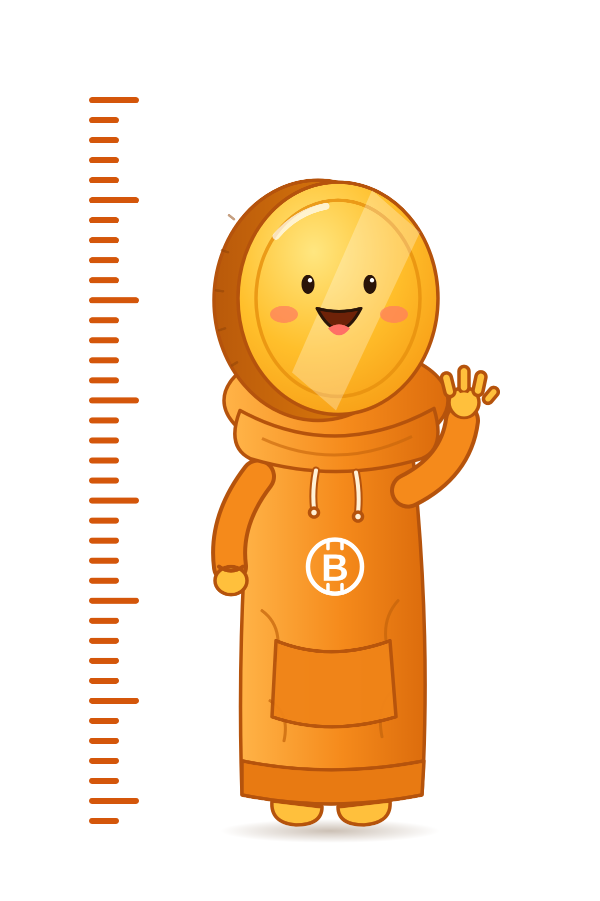 Long Bitcoin logo