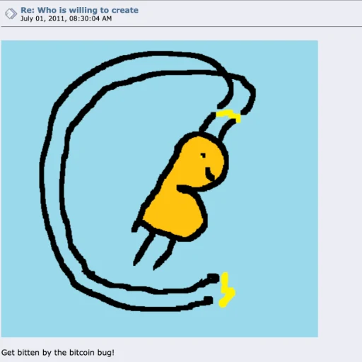 the bitcoin bug logo