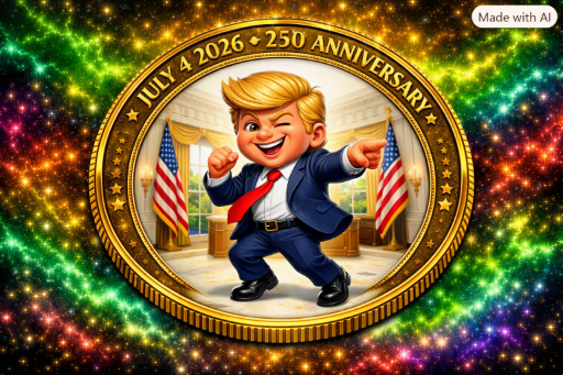 THE DANCING PRESIDENT logo