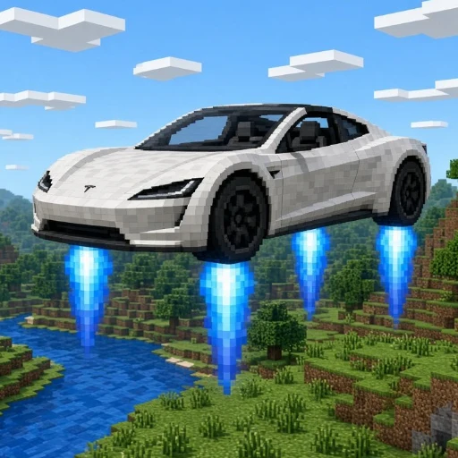 Flying Minecraft Roadster logo