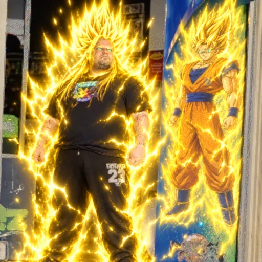 French Goku Hero logo