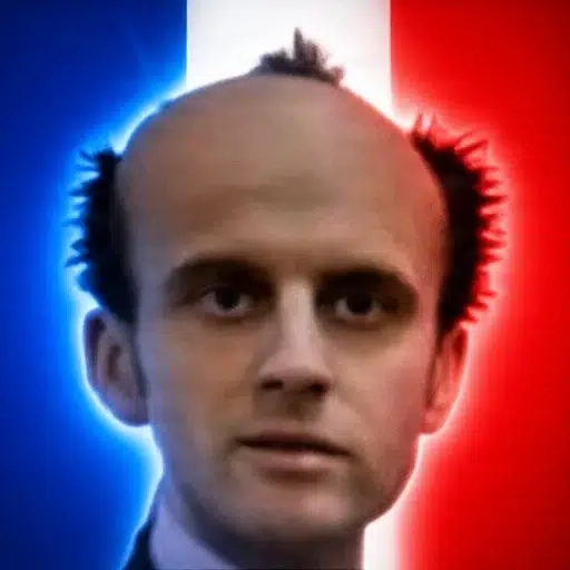 Bald Macron logo