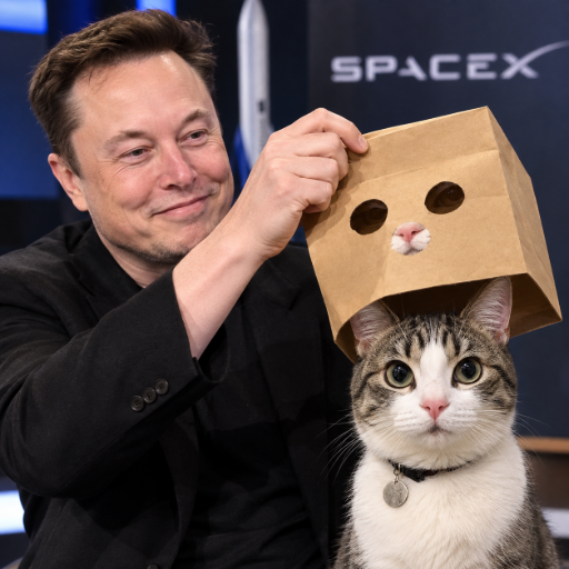 ELON unMUSKing the CAT logo