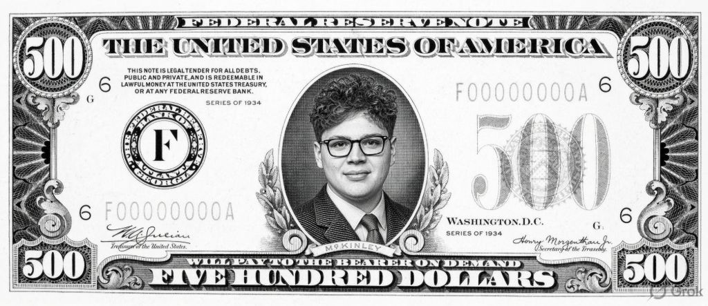 500 Dollar Bill logo