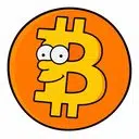 Simpsons bitcoin logo