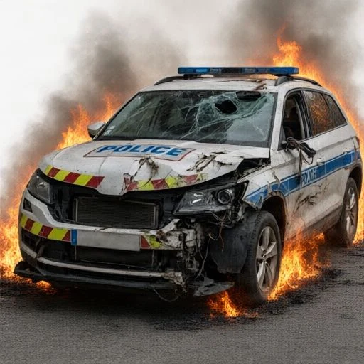 Gently Used Police Car logo