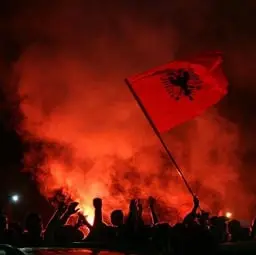 The Albanian Riots logo