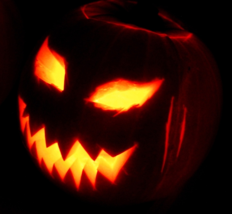 Pumpkin scary carving  logo