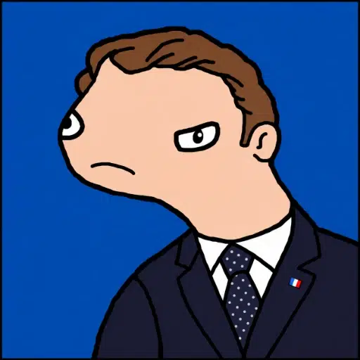 Bald Macron logo