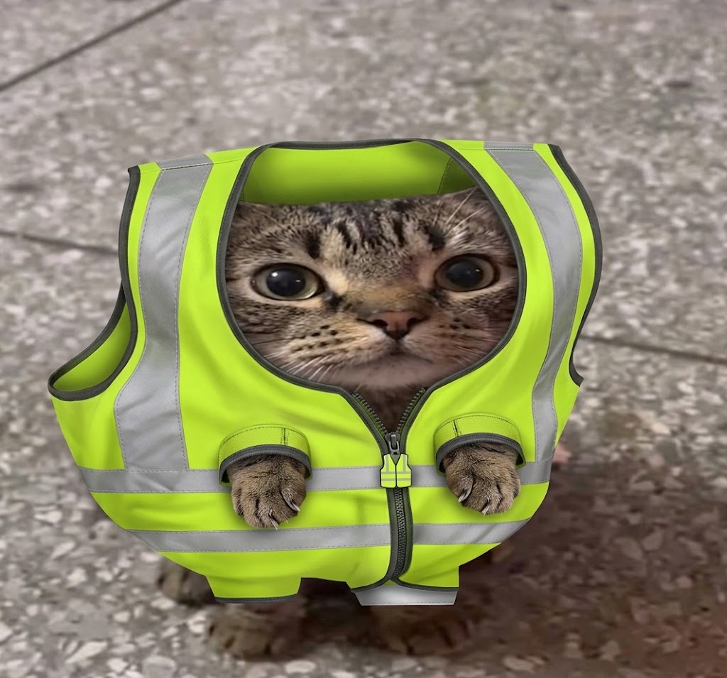 Vest in cat logo