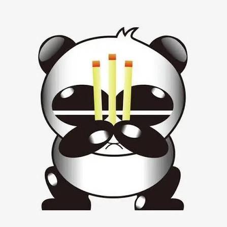 Panda Burning Incense logo