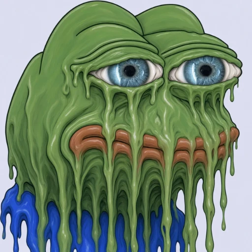 Melted PEPE logo