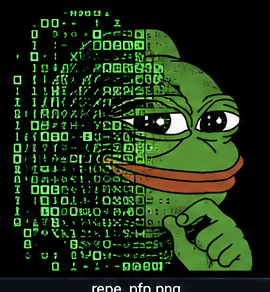 Reversed Engineered Pepe logo