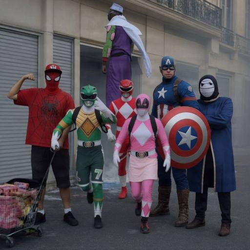 The French Superheroes  logo