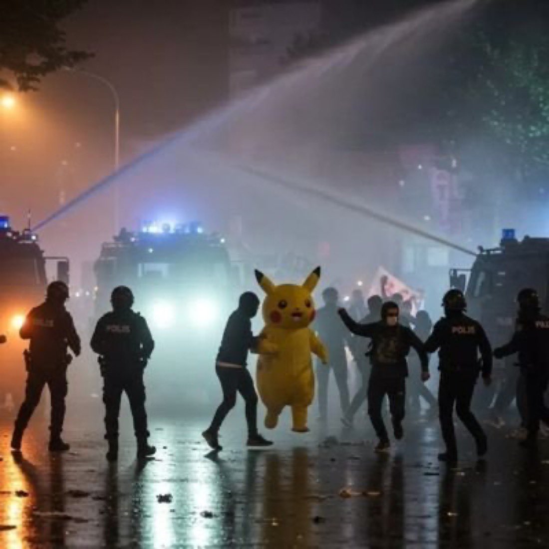 Pikachu in France logo