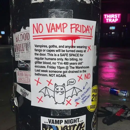 No Vamp Friday logo