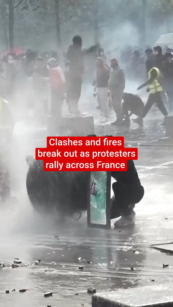 Clashes and fires logo
