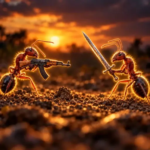 The San Diego Ant War logo