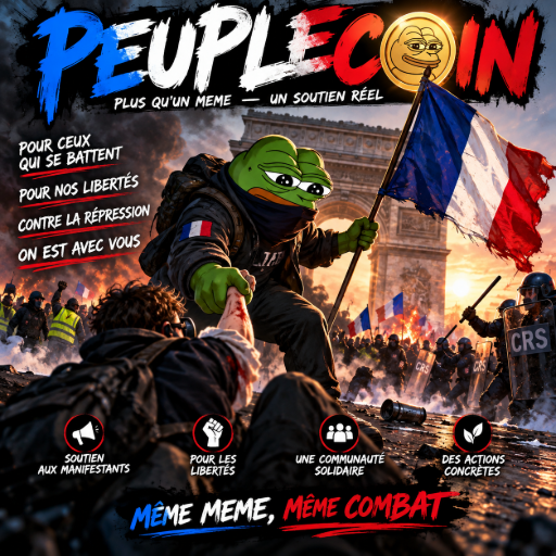 MACRON GET OUT PEUPLECOIN logo