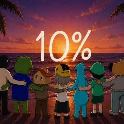 The 10% logo