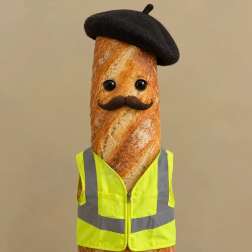 Baguette  in vest logo