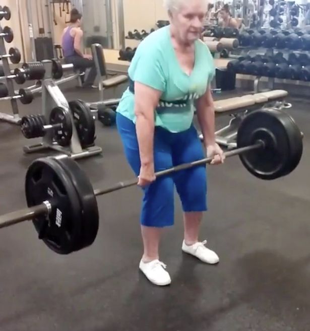 Weightlifter Grandma logo