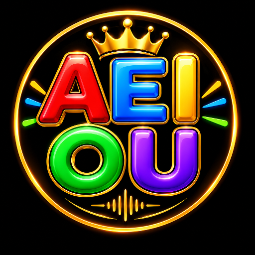 a e i o u logo