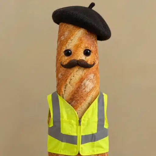 Baguette  in vest logo