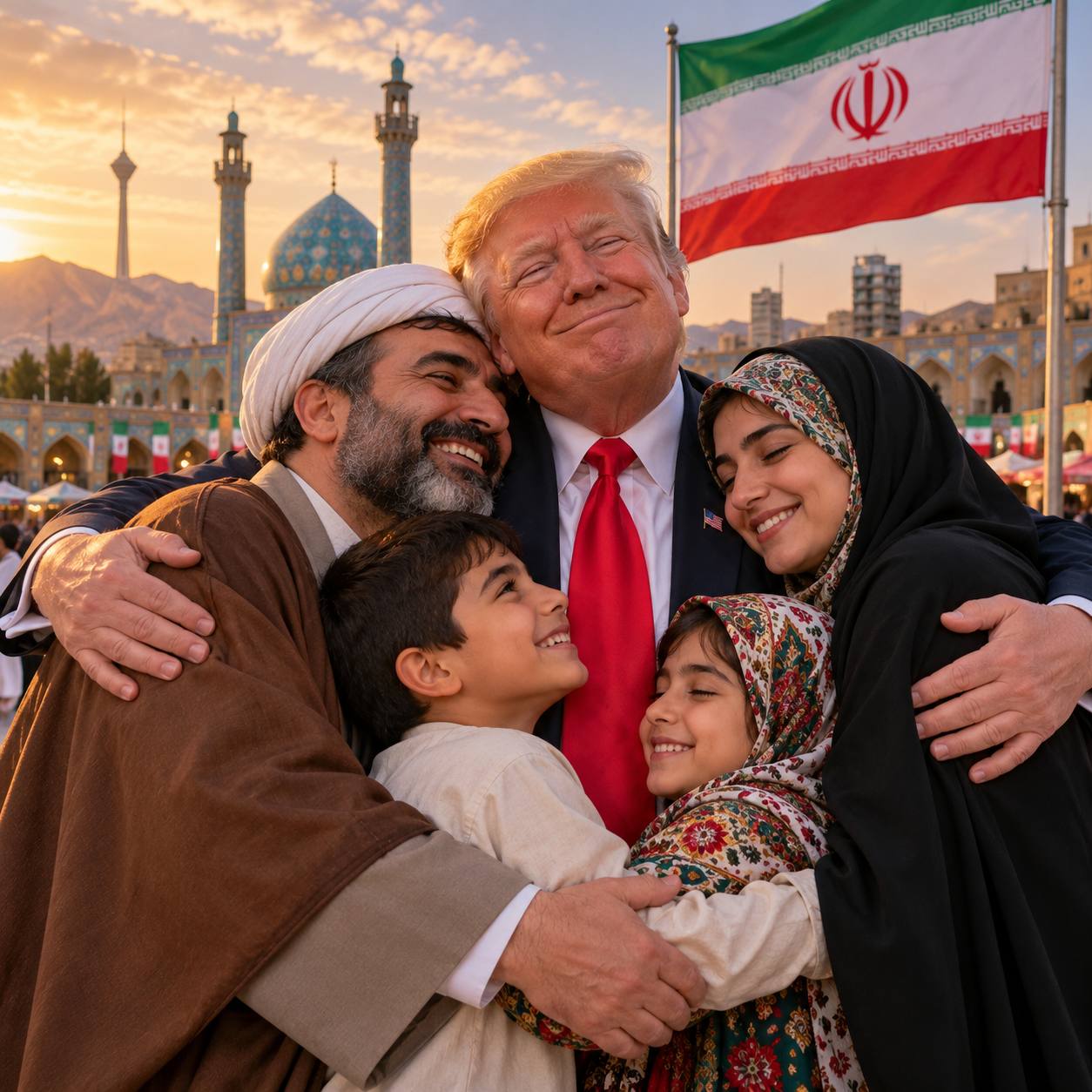 TRUMP LOVES IRAN logo