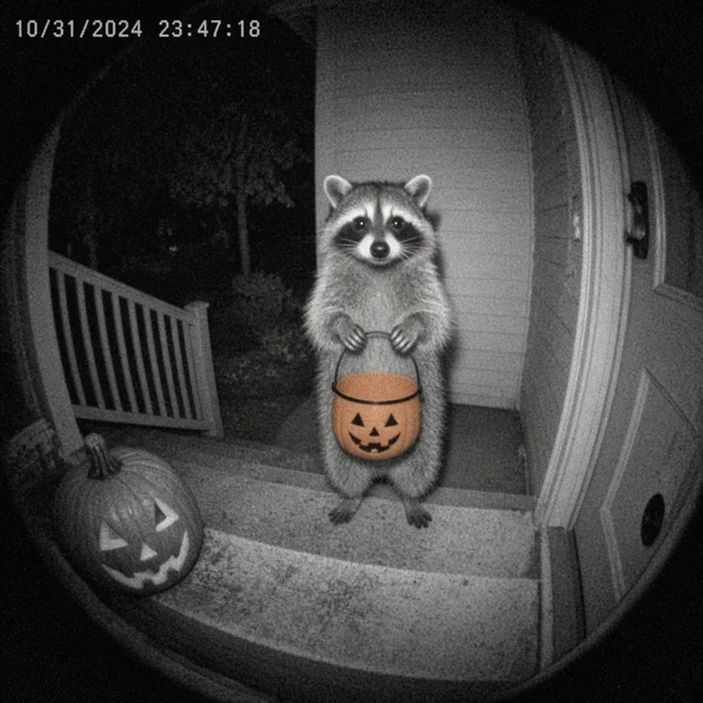 Trick Or Raccoon logo