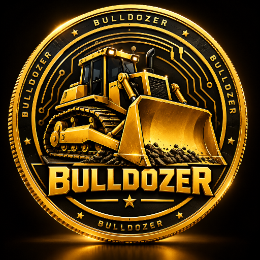 Bulldozer coin logo