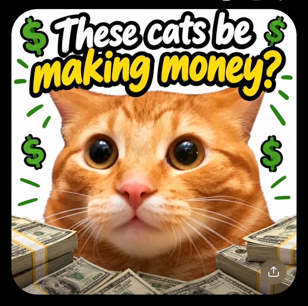 Money cat logo