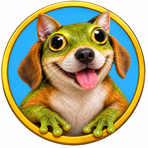 dog frog cat logo