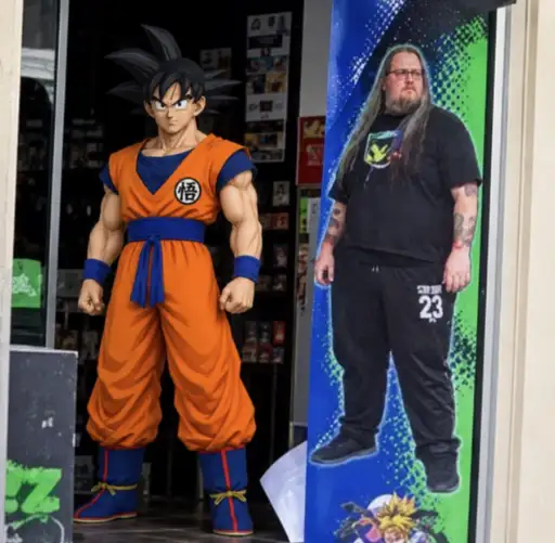 French Goku Hero logo