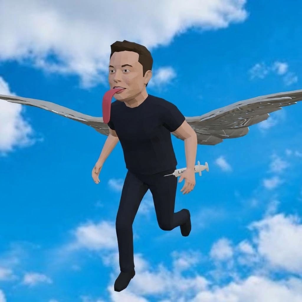 Flying Ketamine Elon logo