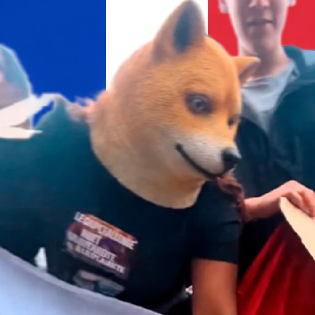 French Doge logo