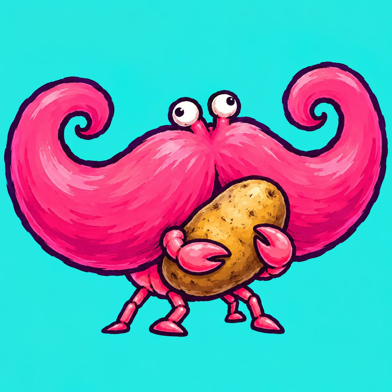 Crabstache logo